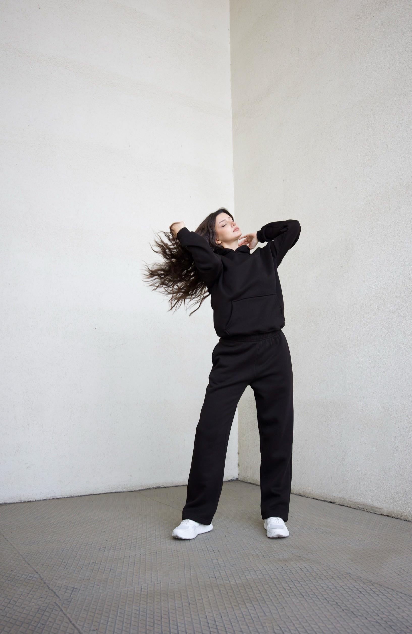 Kadın Siyah Sweatshirt