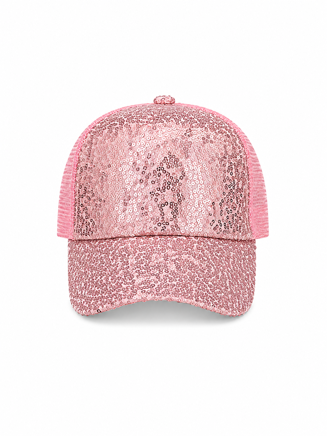 Pembe Pullu Tasarım Şapka