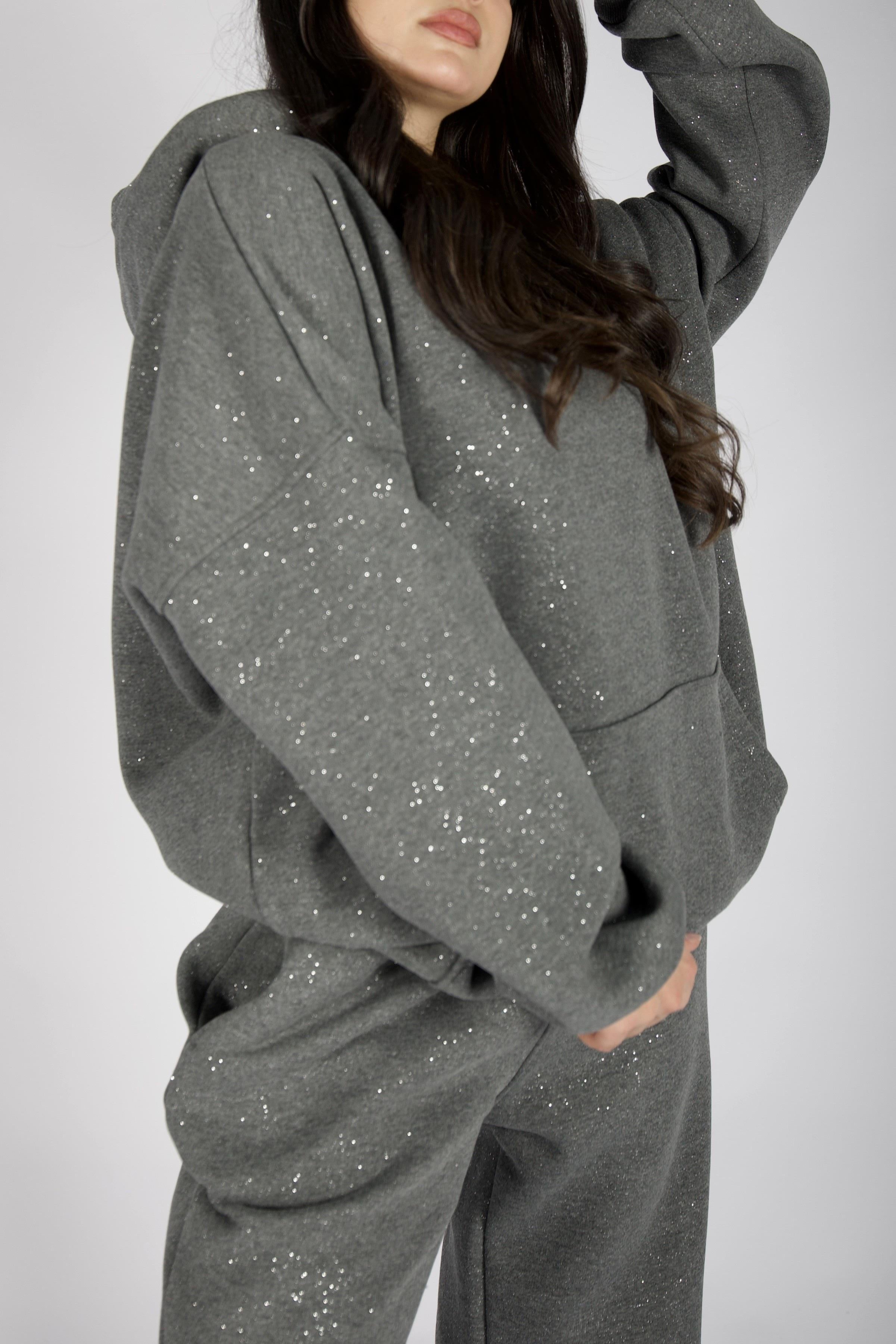Simli Gri Sweatshirt