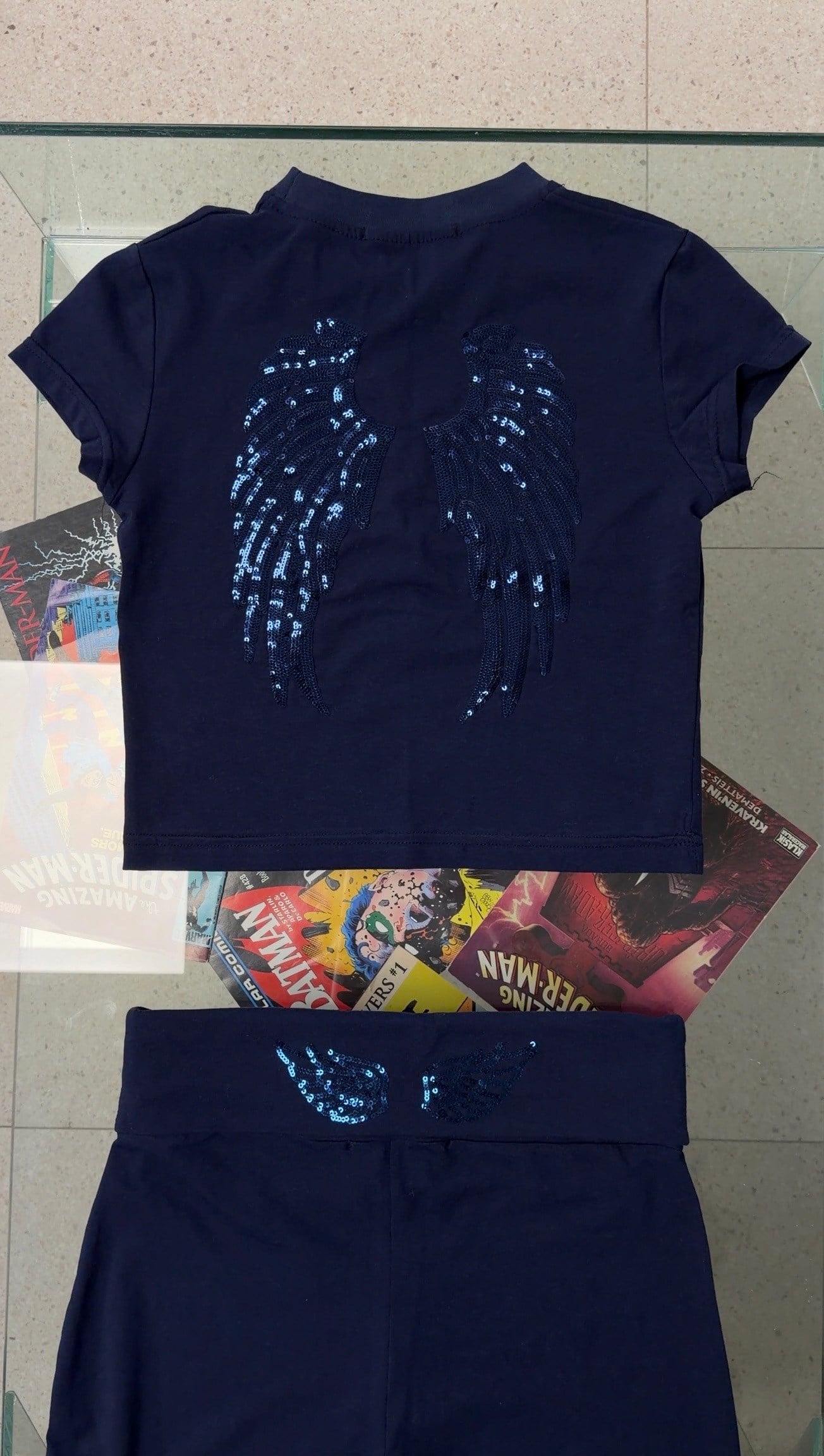 Angel Mavi Crop T-shirt