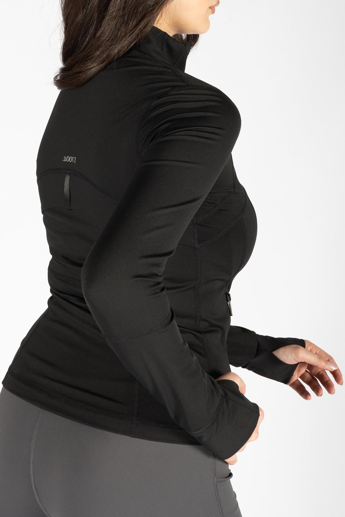 Deepform Slim Fit Spor Ceket – Core Black (fileli)