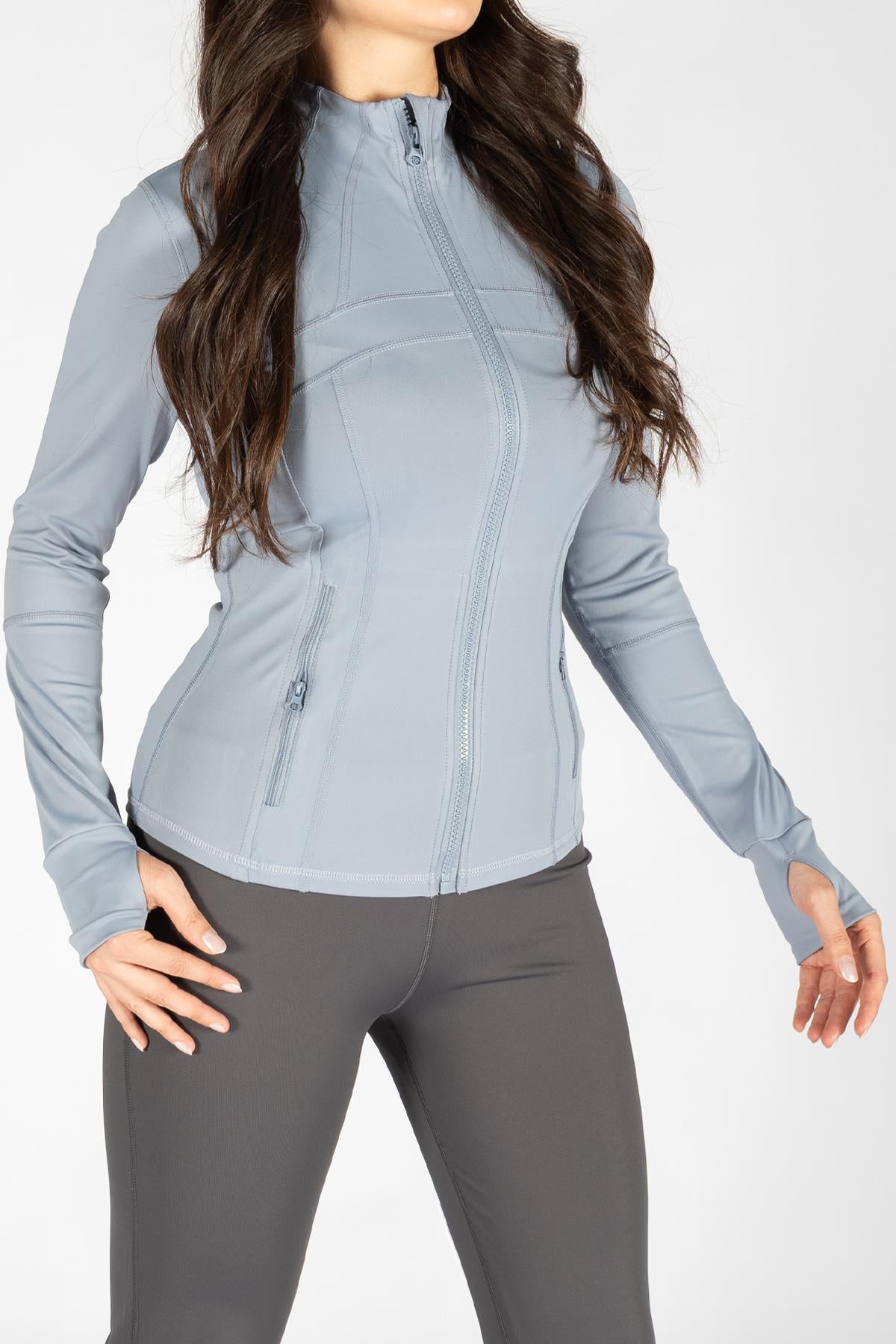Edgeform Slim Fit Spor Ceket – Blue Mist (filesiz)