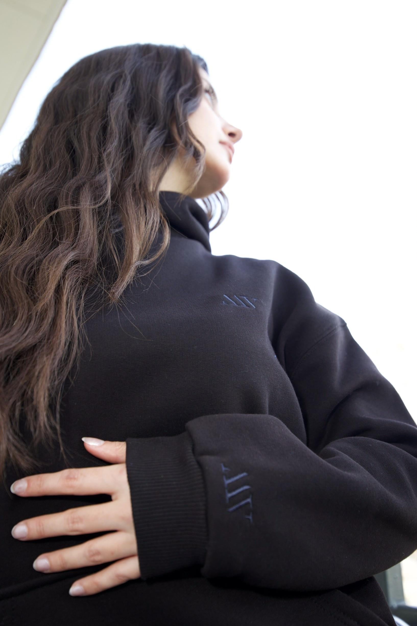 Kadın Siyah Sweatshirt