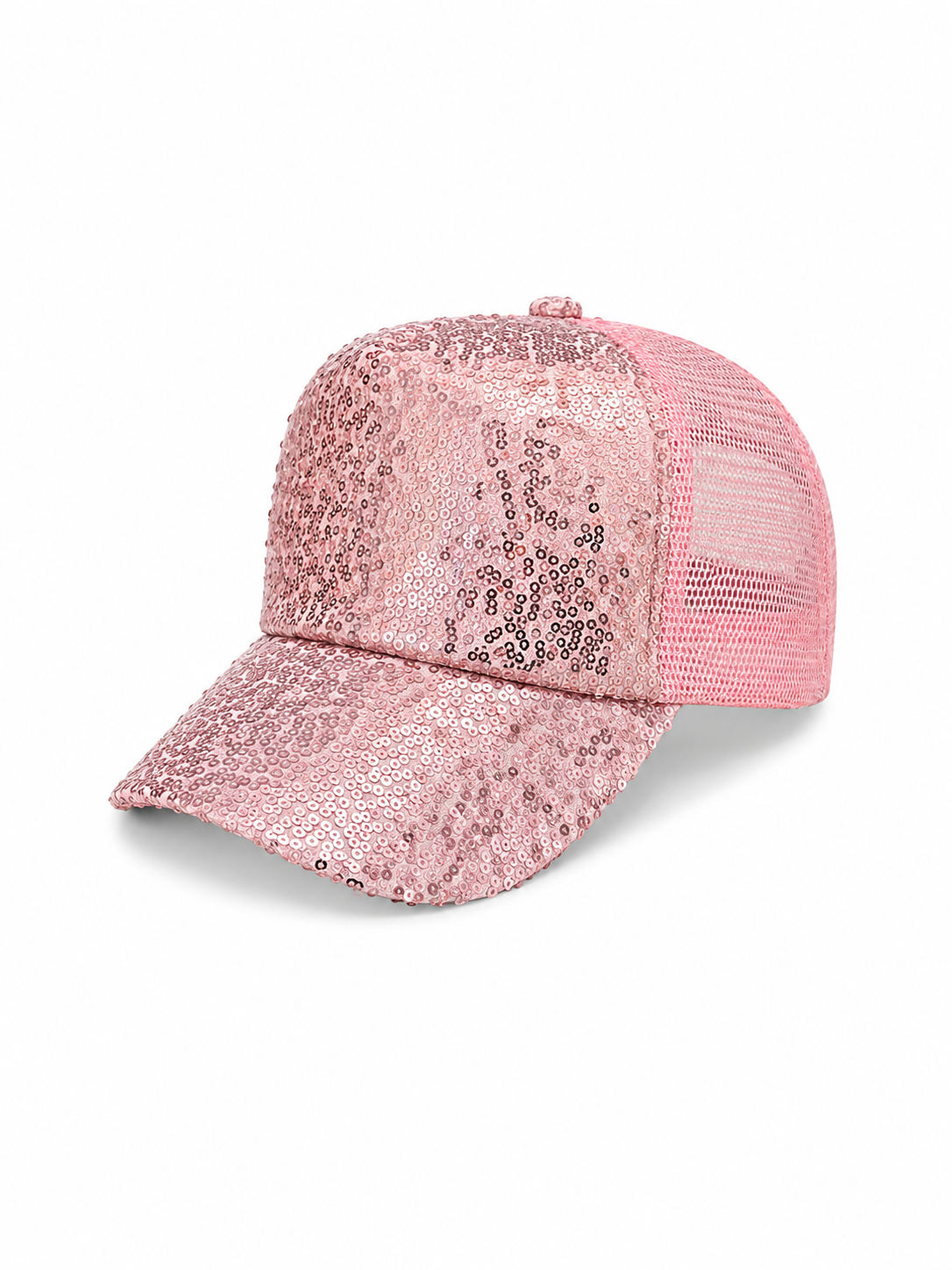 Pembe Pullu Tasarım Şapka