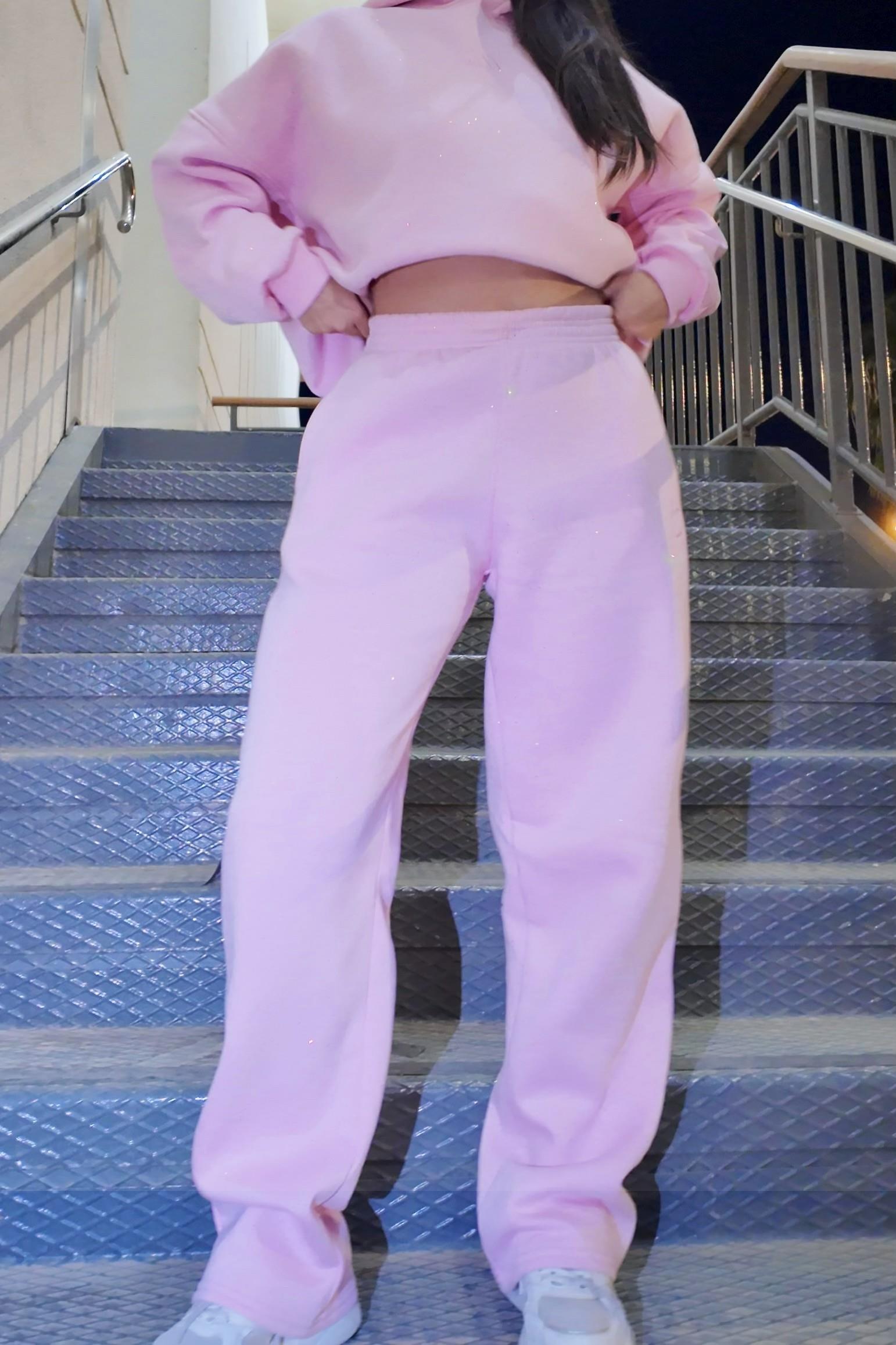 Pembe Simli Eşofman