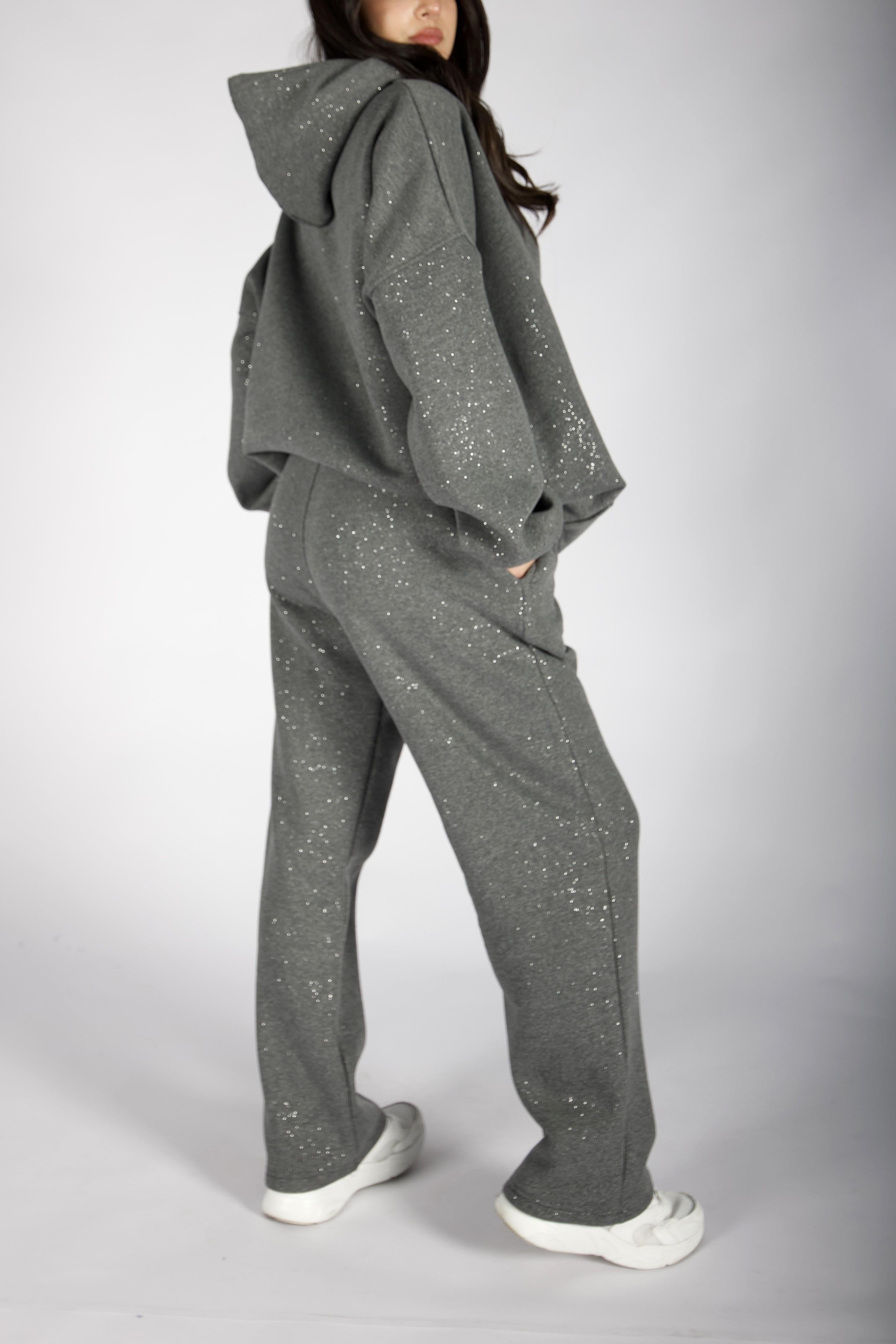 Simli Gri Sweatshirt