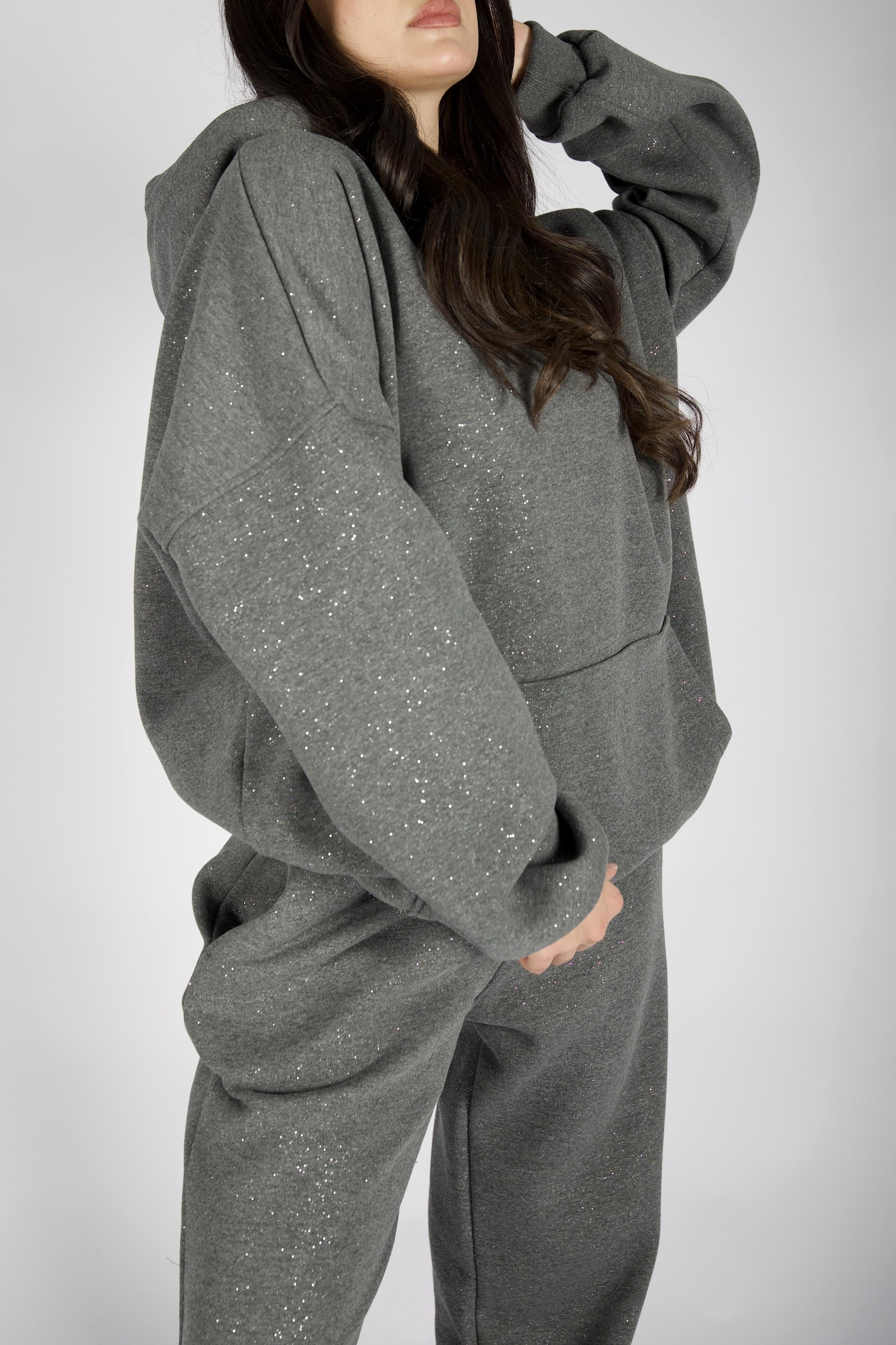 Simli Gri Sweatshirt