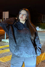 Unisex Kalıp Sisli Sweatshirt